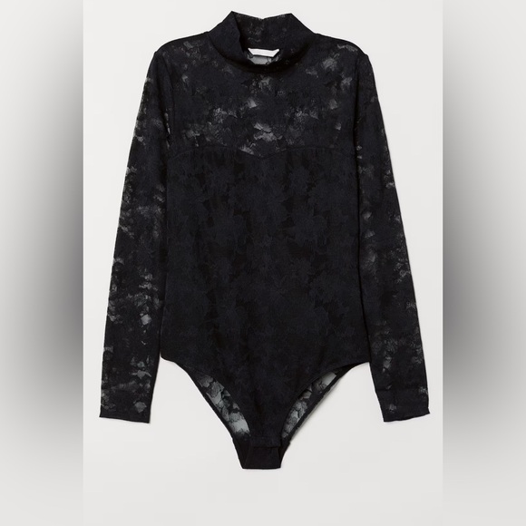 H&M Tops - NWOT H&M LACE MESH BODYSUIT